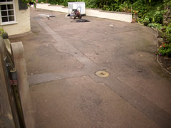Tarmac Cleaning and Restoration Before